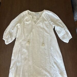 Tommy Bahama Cream Long Sleeve Dress